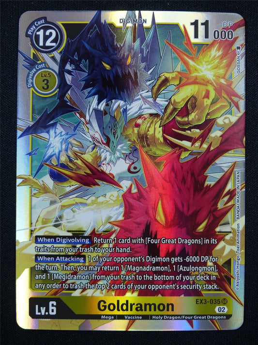 Goldramon EX3-035 SR - Digimon Card #9P