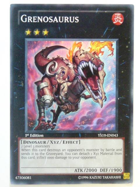 YU-GI-OH yugioh CCG - GRENOSAURUS YS11