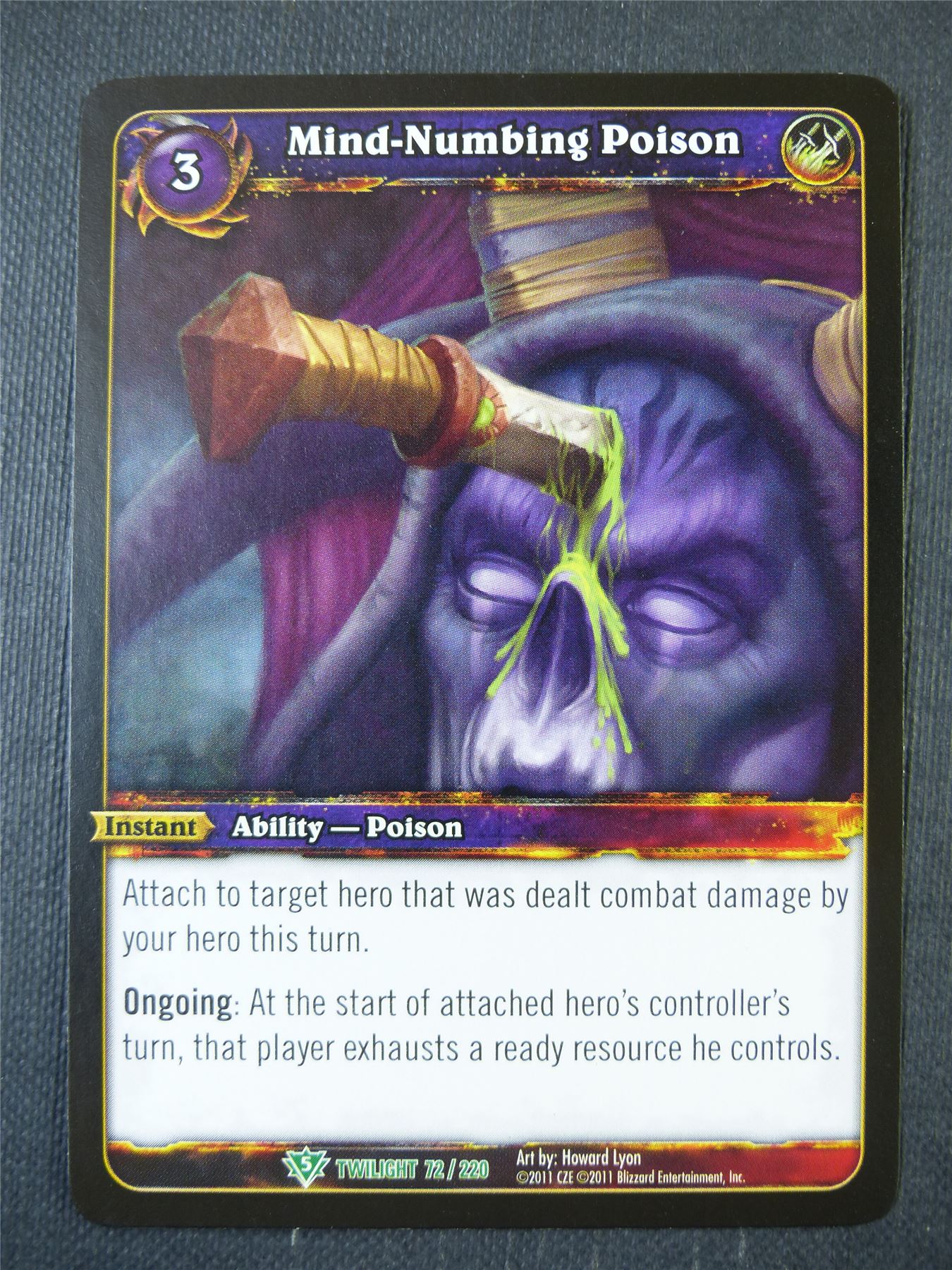 Mind-Numbing Poison 72/220 - WoW Card #14Z