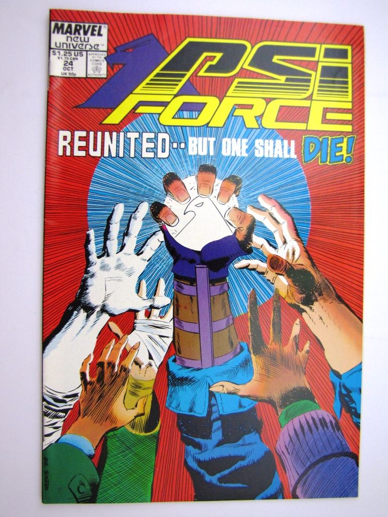 Marvel Comics: PSI FORCE #24 OCTOBER 1988 # 26G45