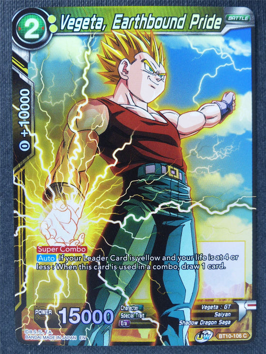 Vegeta Earthbound Pride C Foil - Dragon Ball Super Cards #45