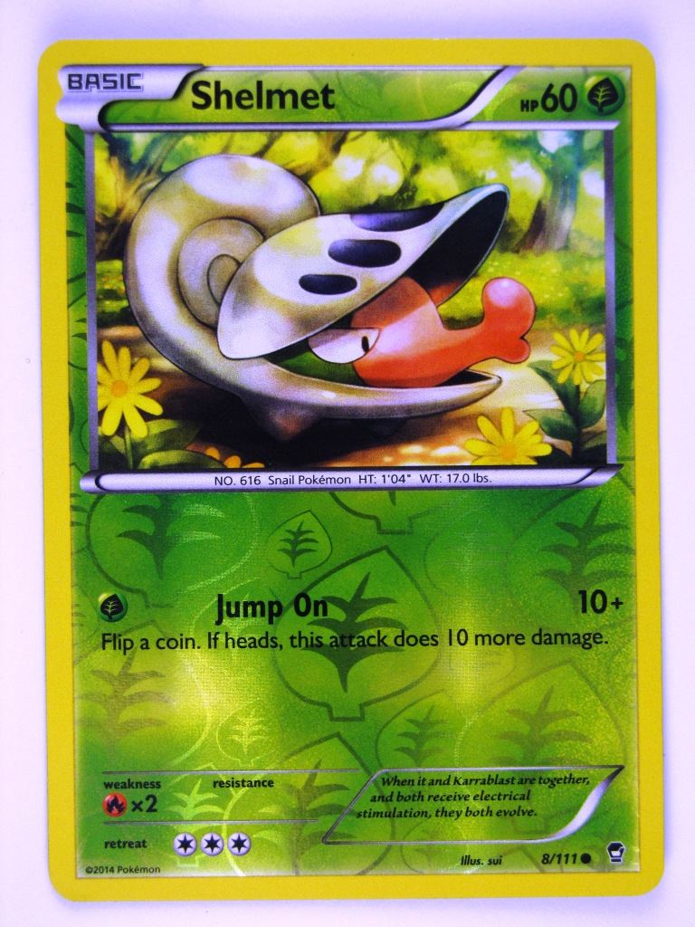 Pokemon Cards: SHELMET 8/111 REVERSE HOLO # 20D51