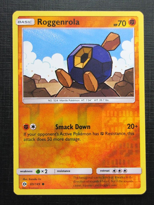 Pokemon Cards: ROGGENROLA 69/149 REVERSE HOLO # 25A30