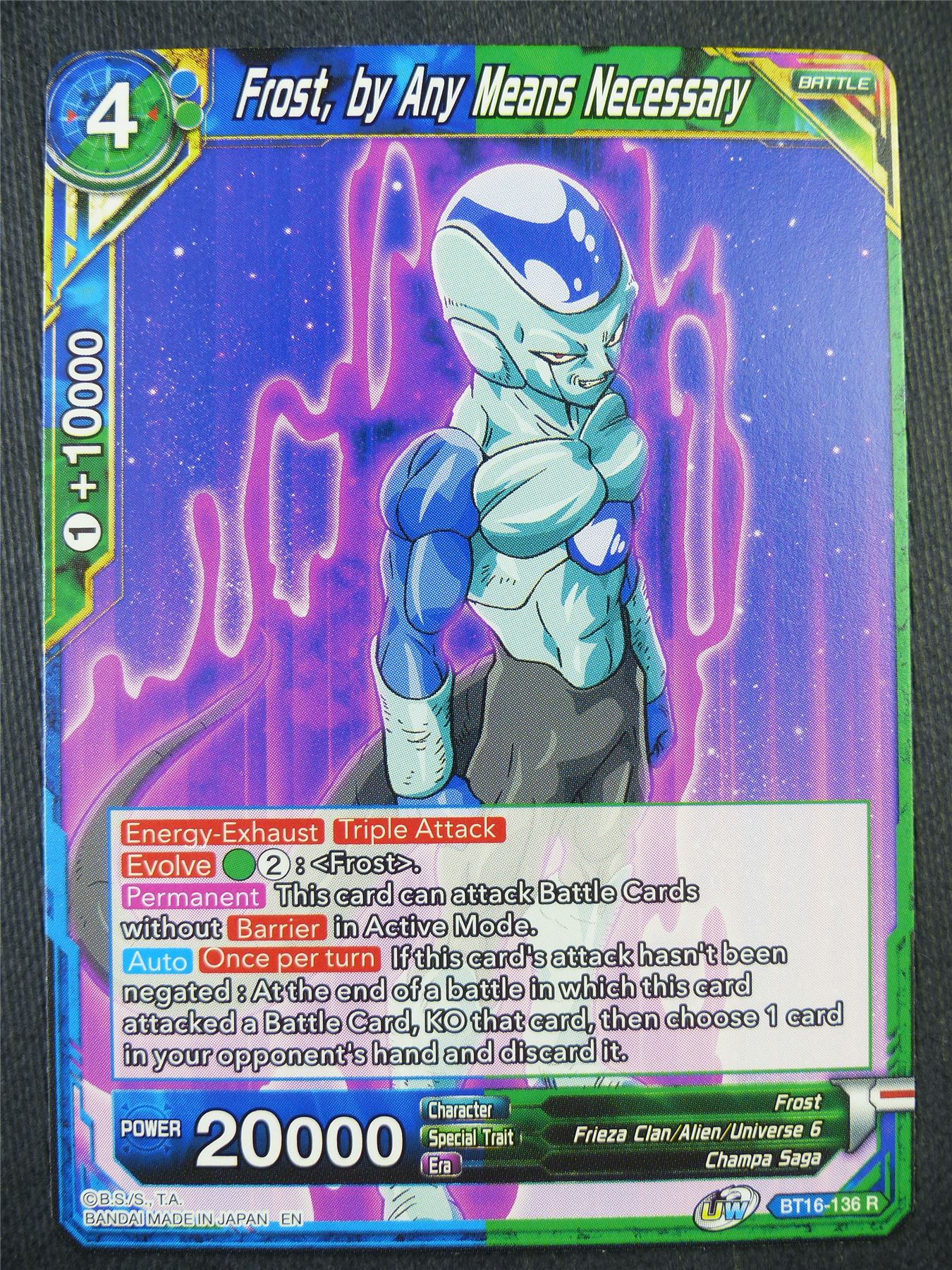 Frost By Any Means Necessary BT16 R - Dragon Bal Super Card #91S