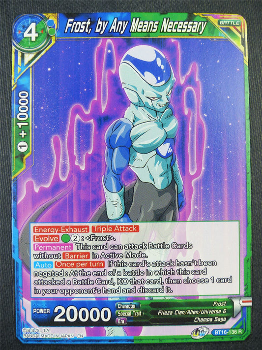 Frost By Any Means Necessary BT16 R - Dragon Bal Super Card #91S