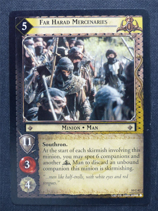 Far Harad Mercenaries 10 C 42 - LotR Cards #LP