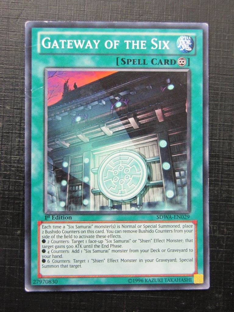 GATEWAY OF THE SIX SDWA 1st ed played - Yugioh Card # 3D34