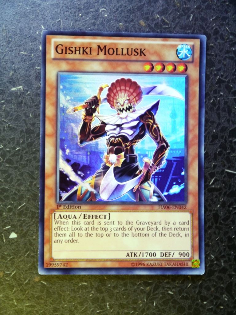 Yugioh Cards: GISHKI MOLLUSK HA06 SUPER  RARE # H62