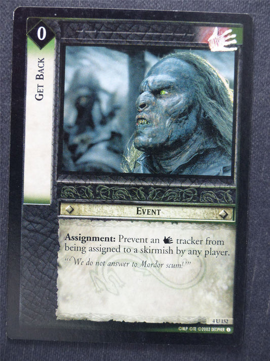 Get Back 4 u 152 - LotR Cards #SW