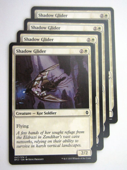 MTG Cards: BATTLE FOR ZENDIKAR: SHADOW GLIDER x4 # 37B25