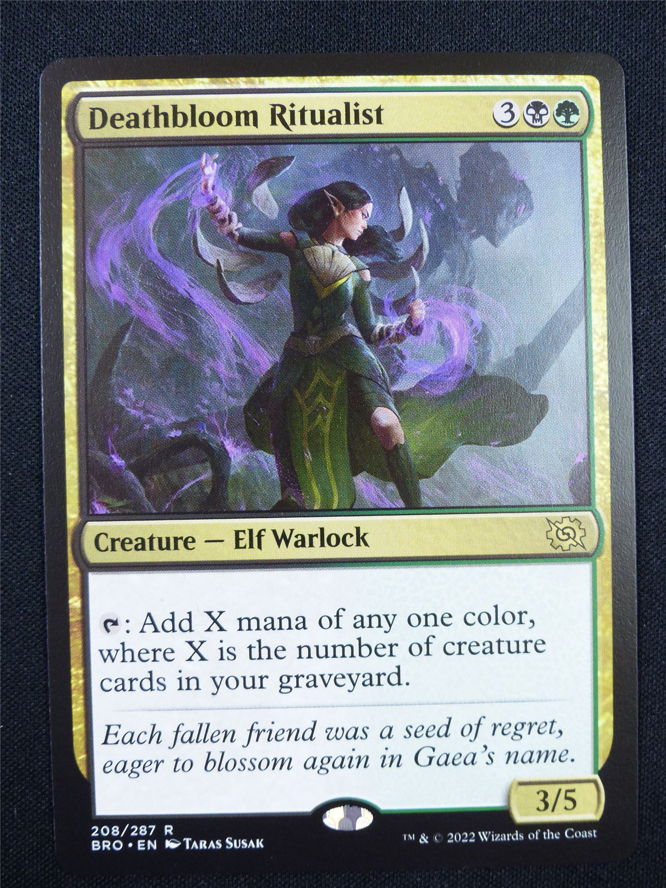 Deathbloom Ritualist - Mtg Card #1GJ