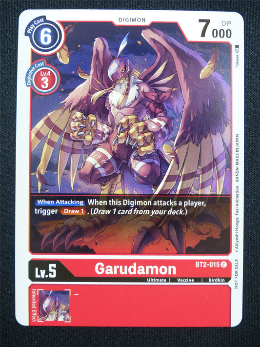 Garudamon BT2-015 C alt art - Digimon Card #8E