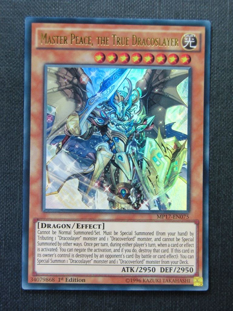 Master Peace the True Dracoslayer MP17 Ultra Rare - 1st ed - Yugioh Cards # 9E39