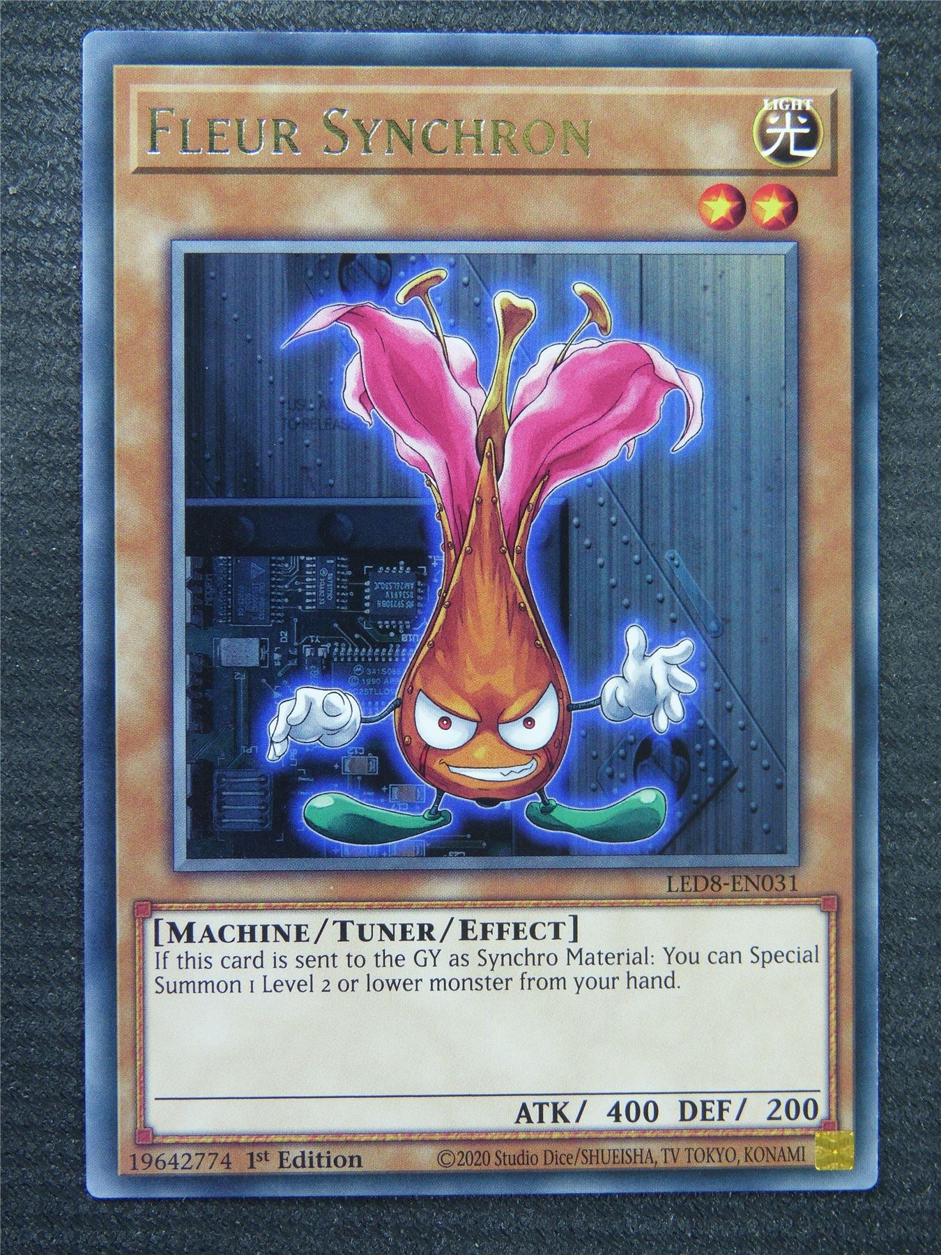 Fleur Synchron LED8 Rare - 1st ed - Yugioh Card #8SF