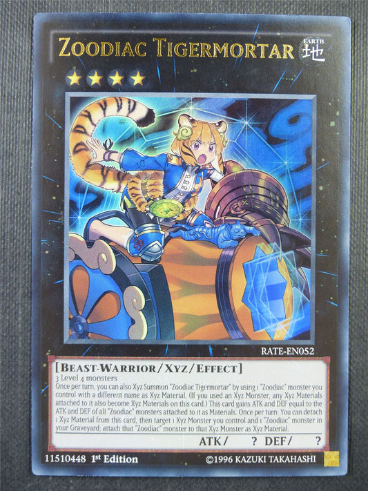 Zoodiac Tigermortar RATE Ultra Rare - 1st ed Yugioh Card #67A