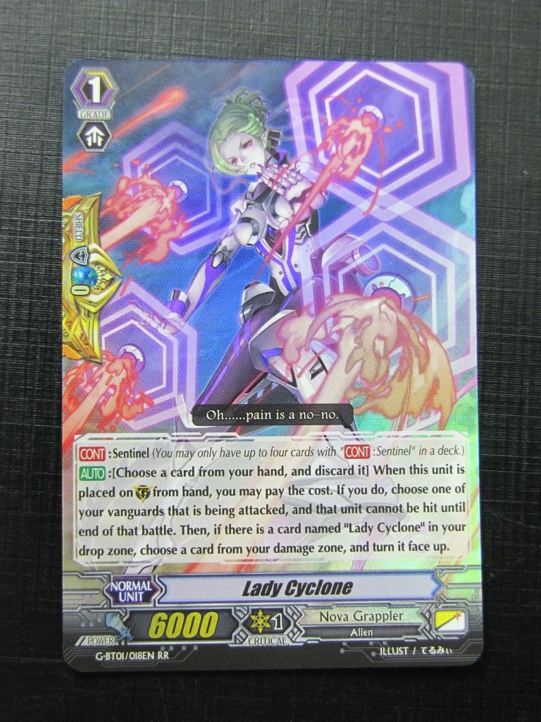 Lady Cyclone G-BT01 RR played - Vanguard Card # 1A3