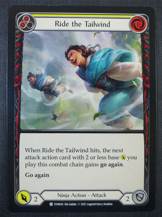 Ride the Tailwind Yellow - 1st ed Everfest - Flesh & Blood Card #6DW