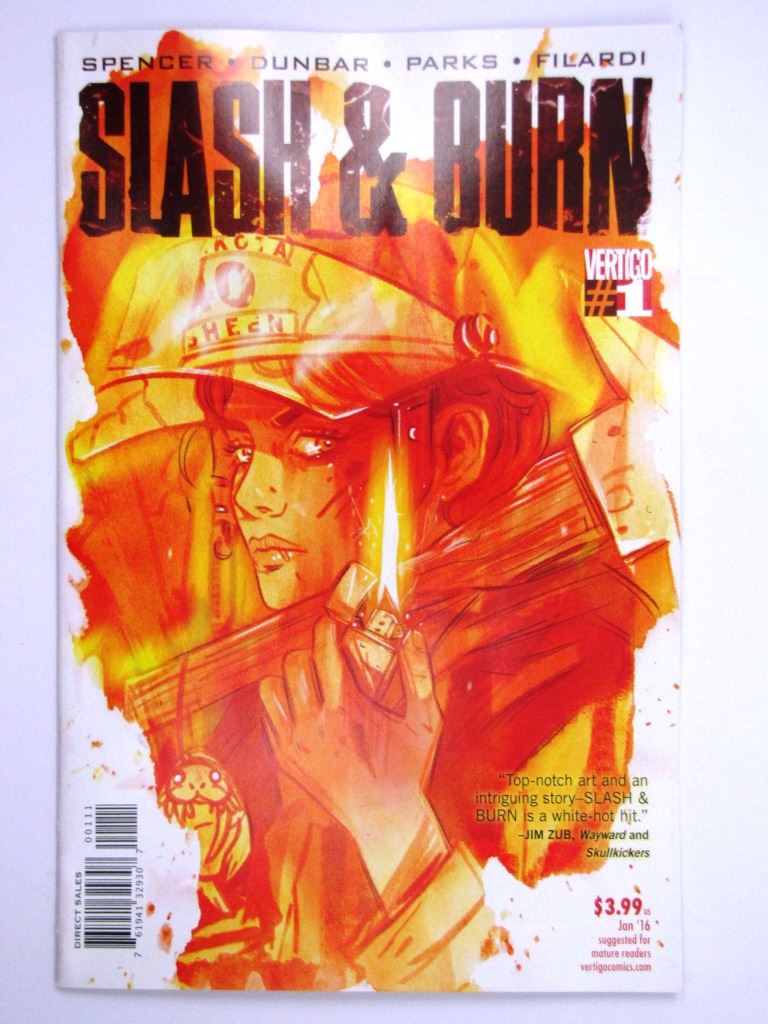 Vertigo Comics: SLASH AND BURN #1 JANUARY 2016 # 1B87