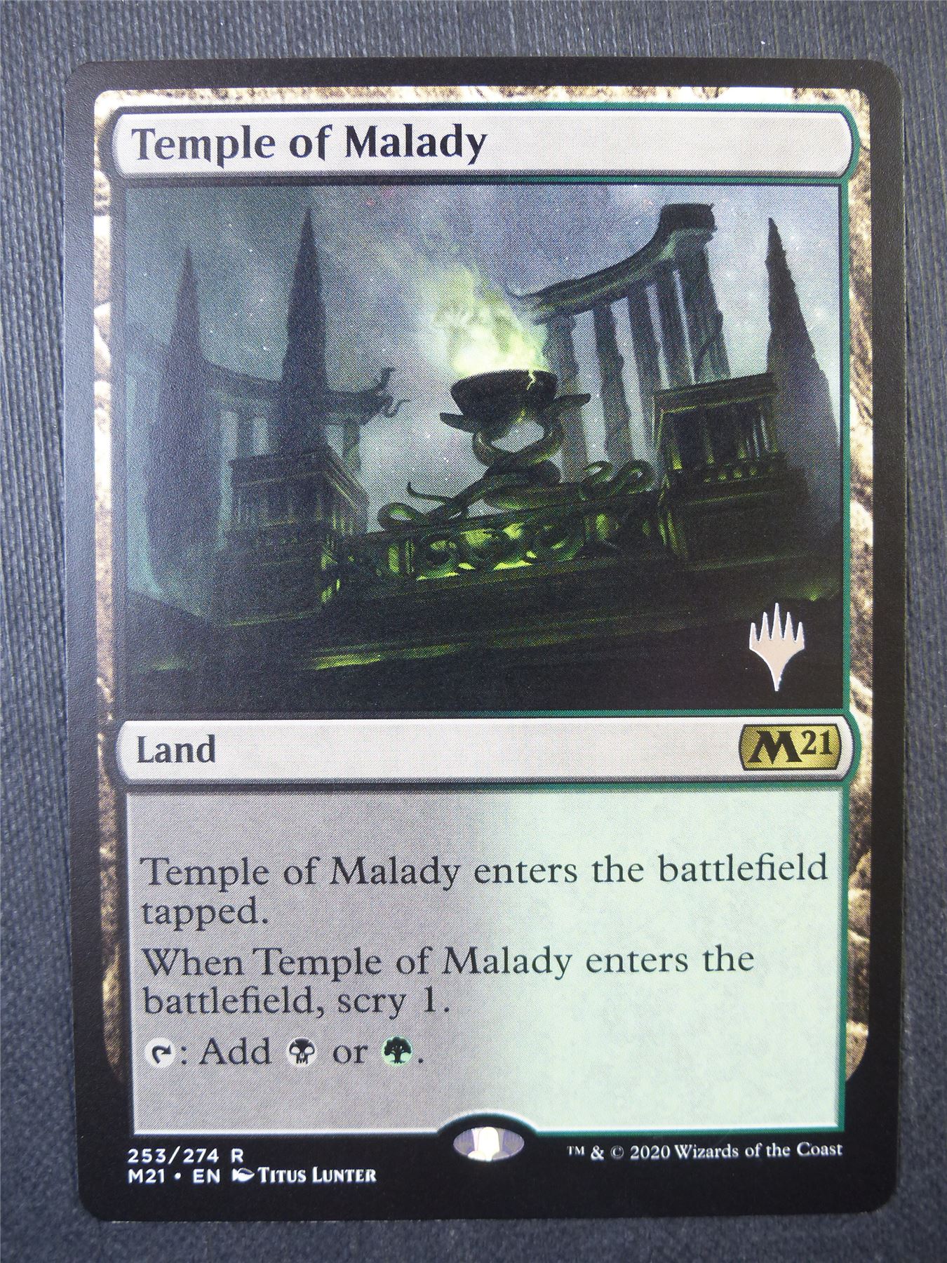 Temple of Malady promo stamped - Mtg Card #8CS