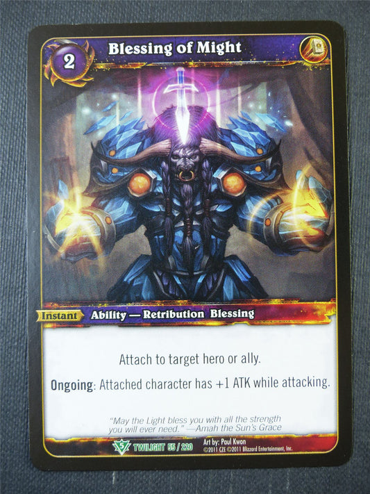 Blessing of Might 55/220 - WoW Card #13U