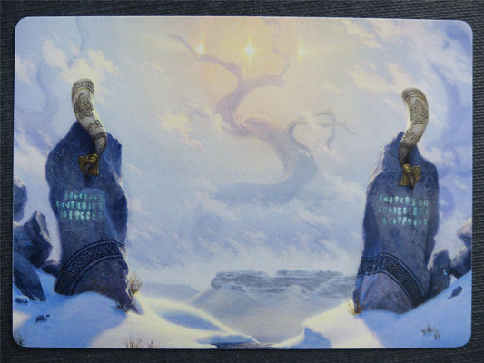Snow-Covered Plains 74/81 Art - Mtg Magic Cards #5J