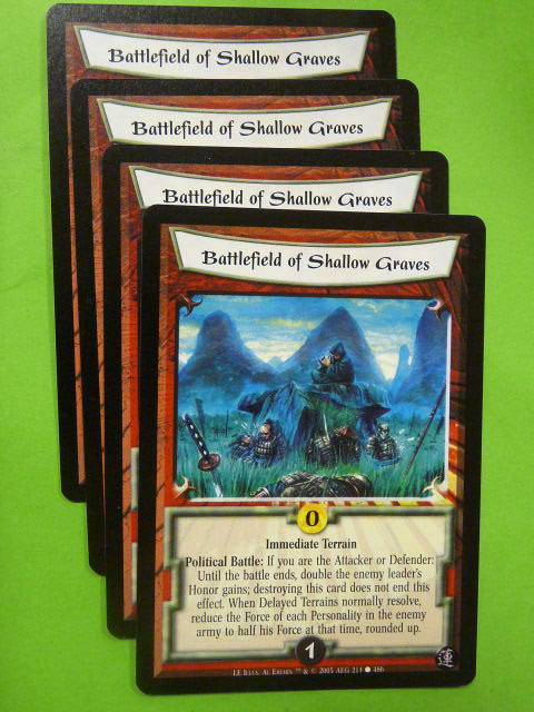 L5R Card Legend of Five Rings: BATTLEFIELD OF SHALLOW GRAVE 214/486 x4