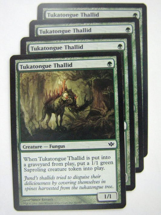 MTG Magic Cards: TUKATONGUE THALLID x4 # 8G75