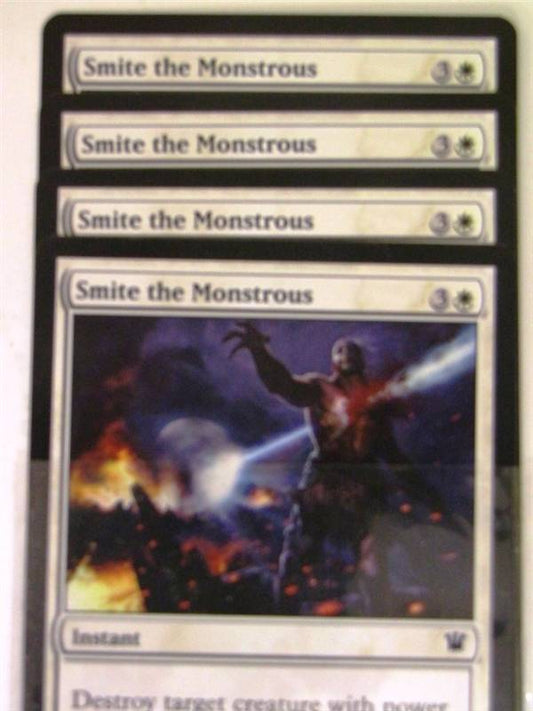 Mtg Magic the Gathering - 4x SMITE THE MONSTROUS