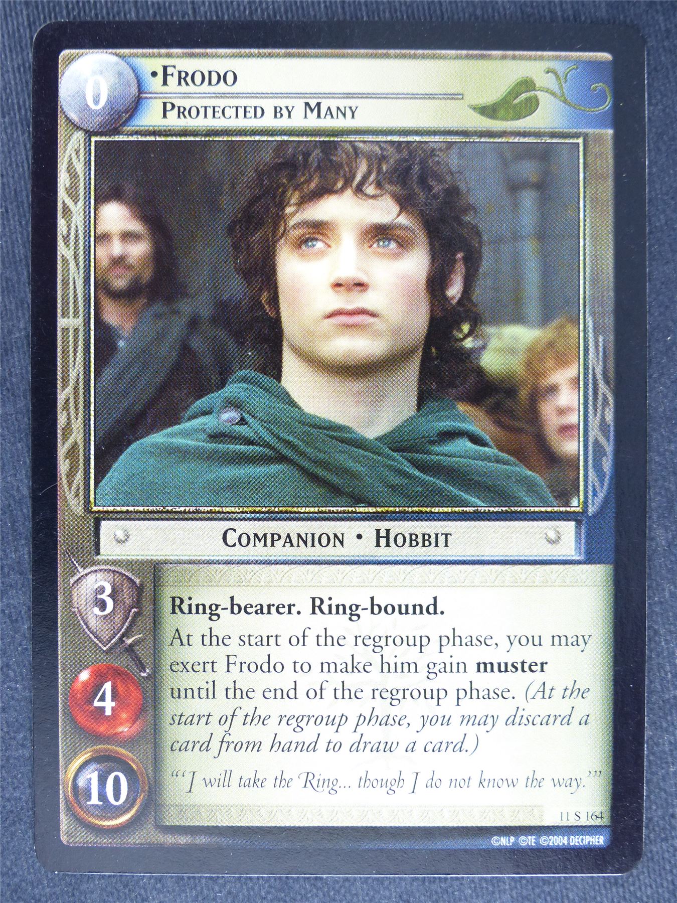 Frodo 11 S 164 - played - LotR Cards #P5