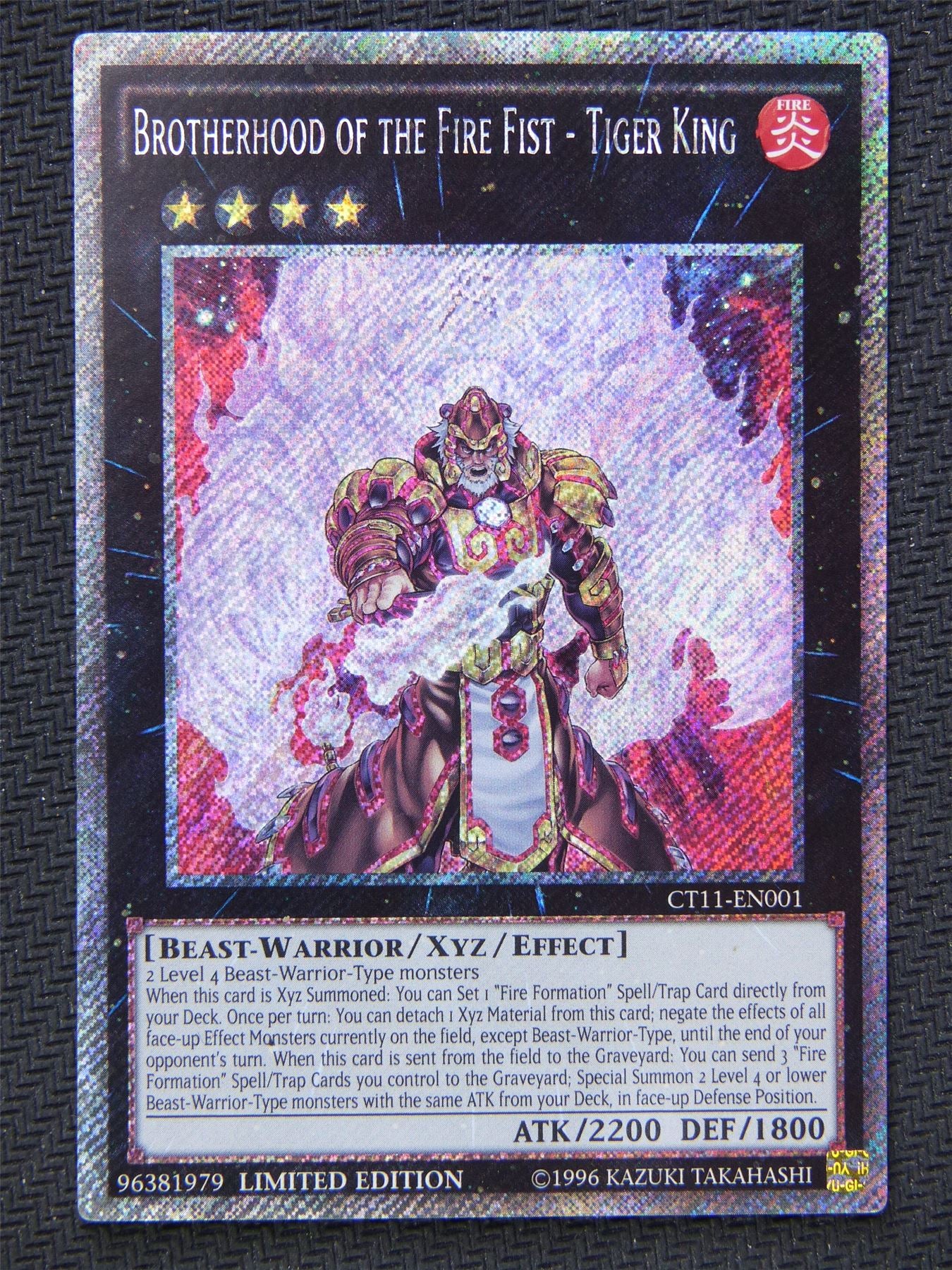 Brotherhood of Fire Fist Tiger King CT11 - Secret Rare - Yugioh Card #62L