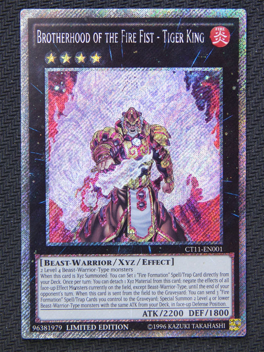 Brotherhood of Fire Fist Tiger King CT11 - Secret Rare - Yugioh Card #62L