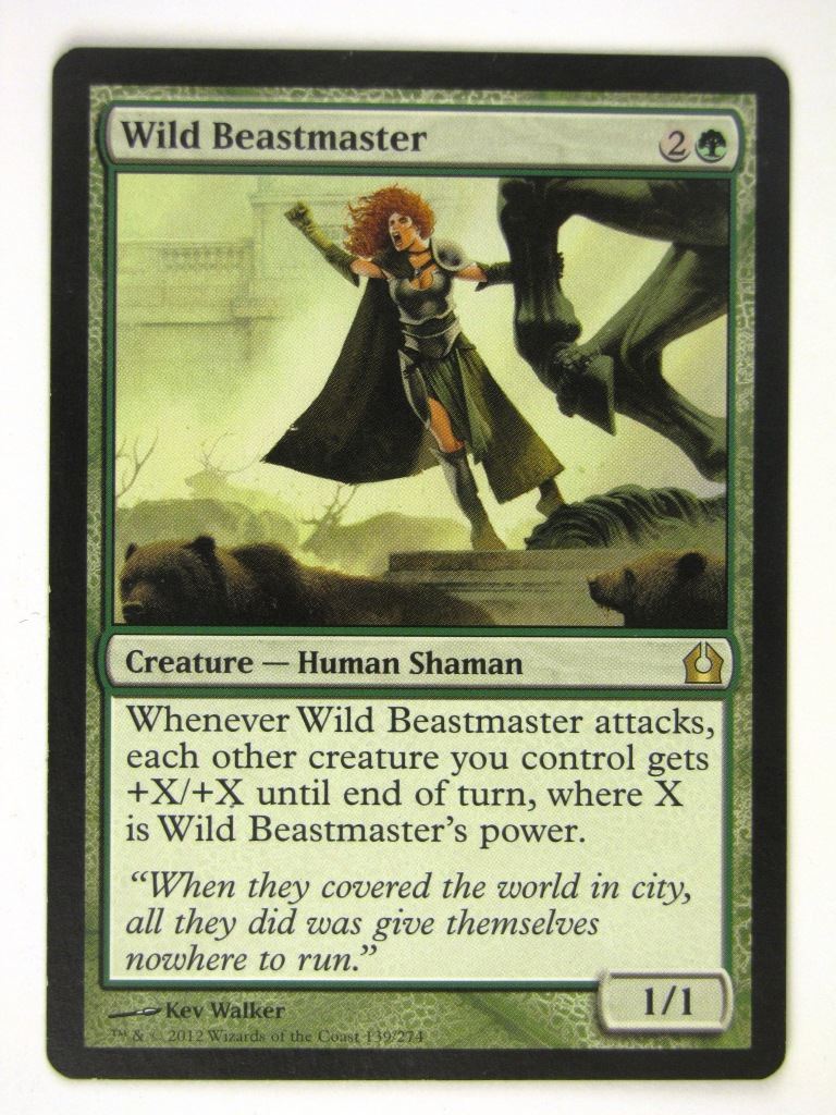 MTG Magic Cards: WILD BEASTMASTER played # 17C59