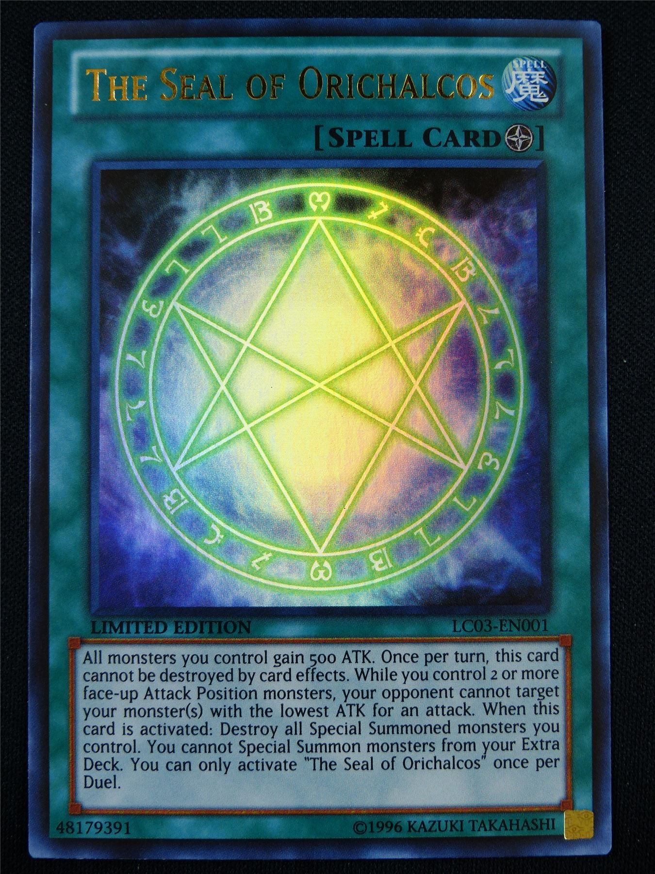 The Seal of Orichalcos LC03 Ultra Rare - lim ed Yugioh Card #SO
