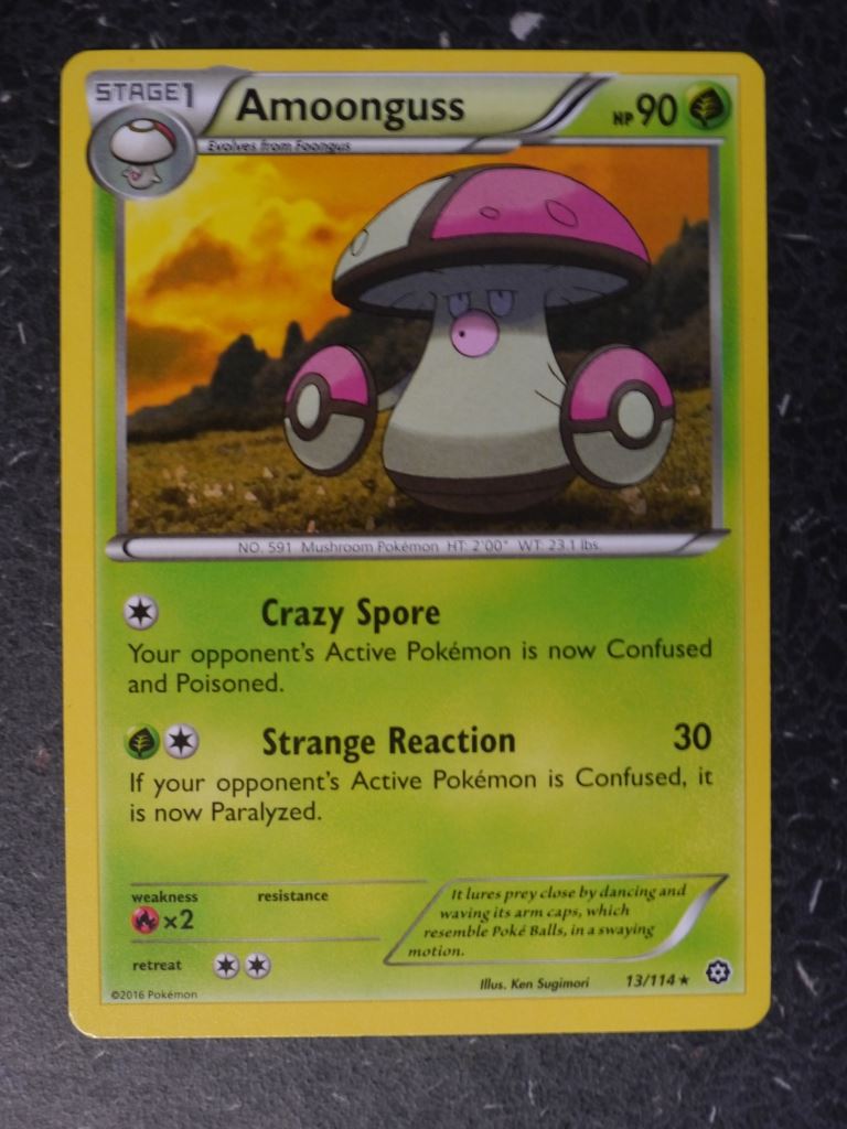 Pokemon Cards: AMOONGUSS 13/114 RARE # 9H92