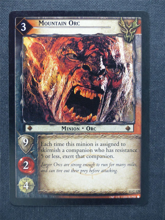 Mountain Orc 11 C 129 - LotR Cards #M7