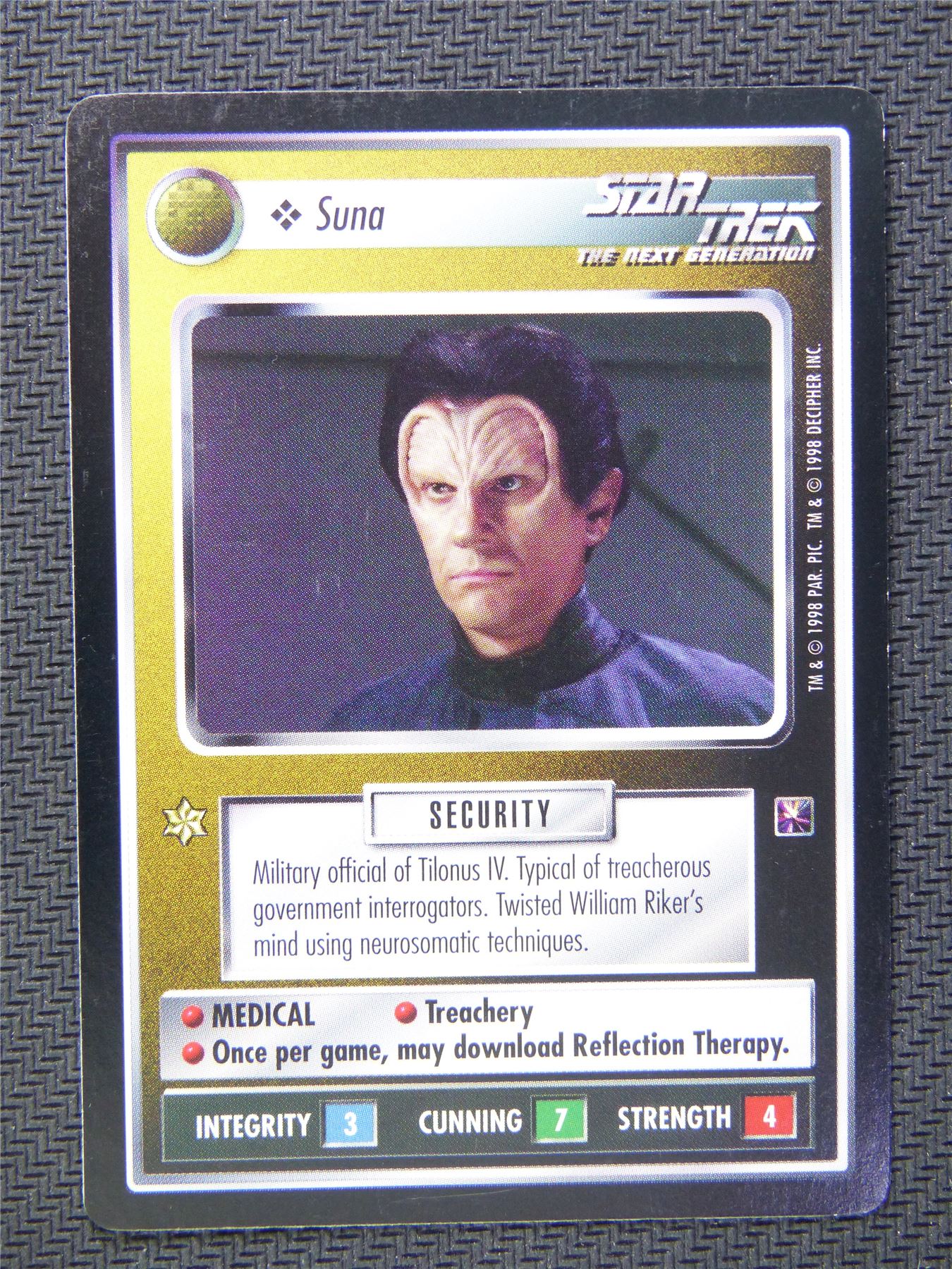 Suna Black Border - Star Trek CCG Next Gen #51B