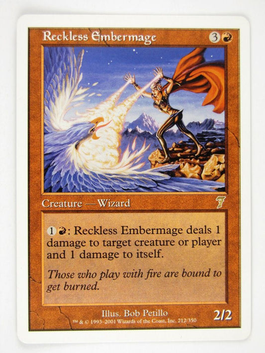 Mtg - RECKLESS EMBERMAGE - Played Rare