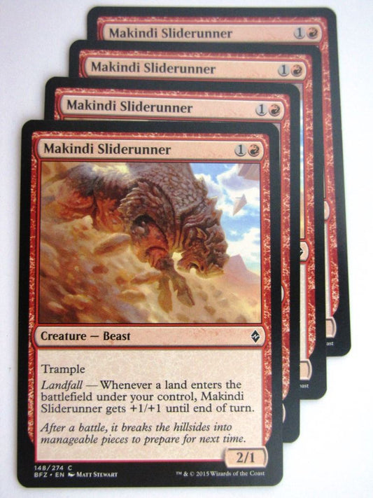 MTG Cards:BATTLE FOR ZENDIKAR: MAKINDI SLIDERUNNER x4 # 37A39