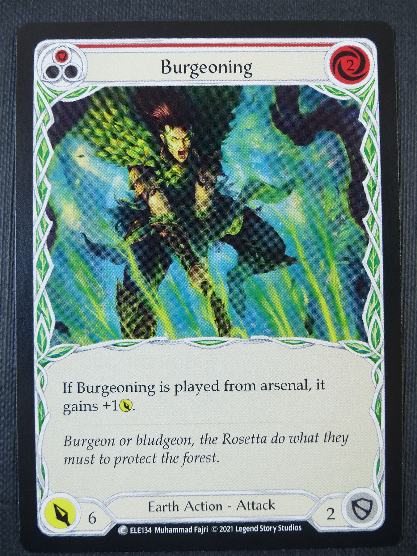 Burgeoning - Red - Tales of Aria 1st ed - Flesh and Blood Card #63O