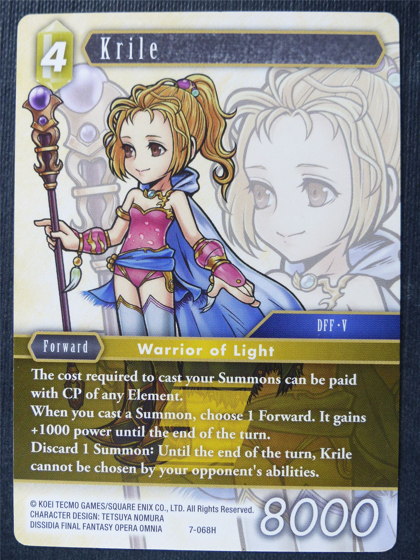 Krile 7-068H - Final Fantasy Card #4LF