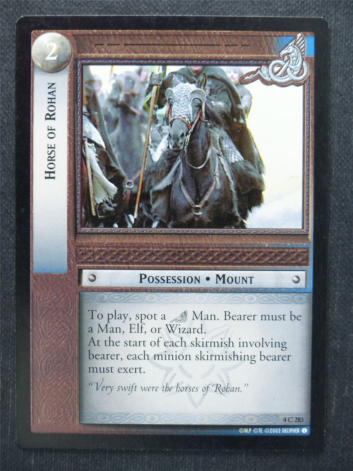 Horse of Rohan 4 C 283 - LotR Cards #QU