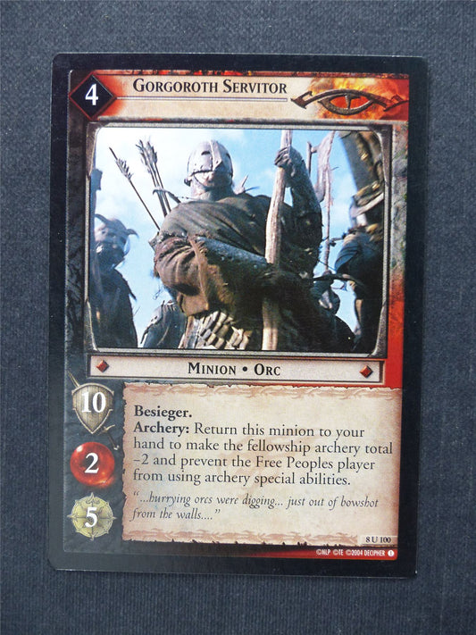 Gorgoroth Servitor 8 U 100 - LotR Cards #8F