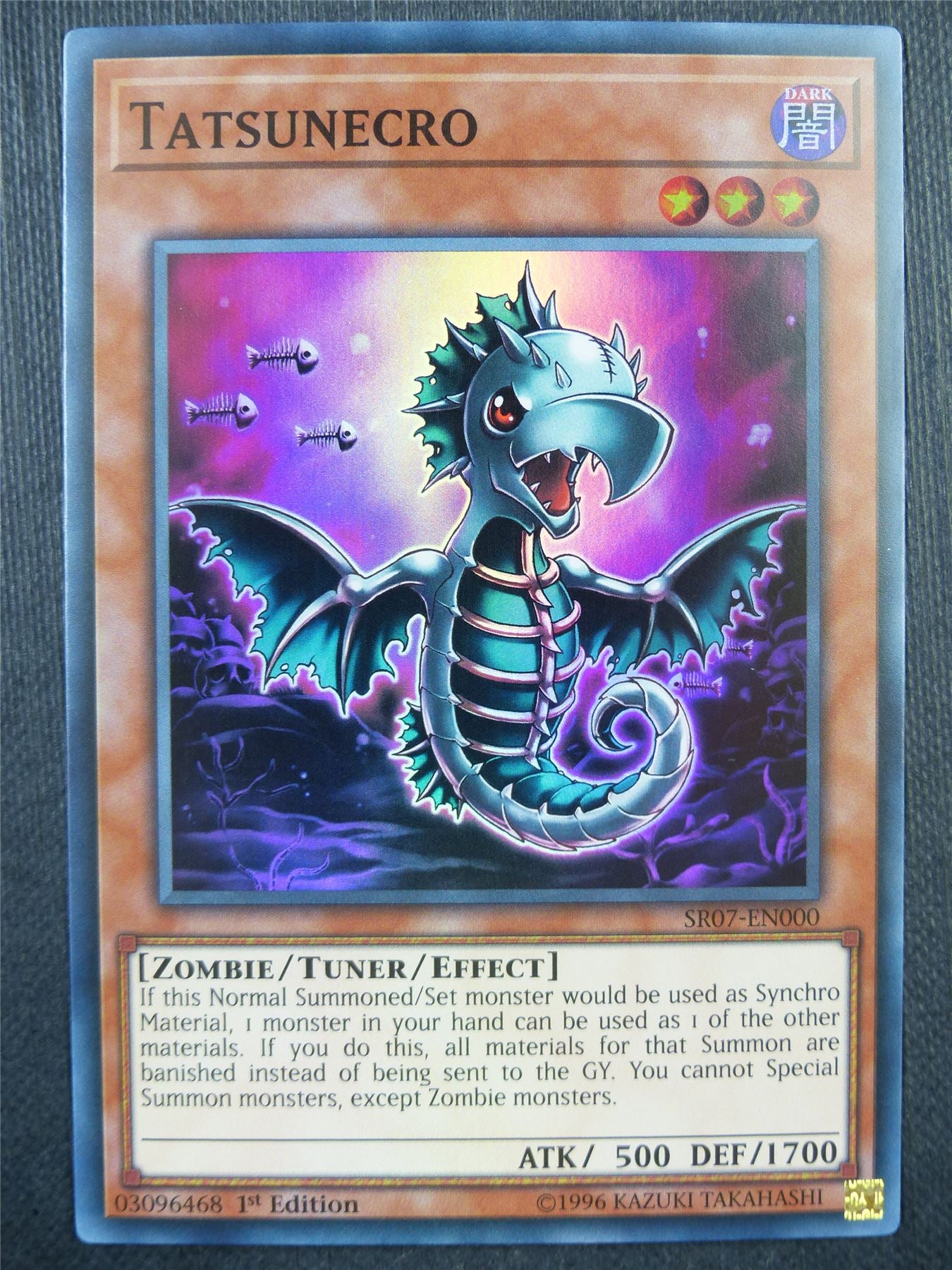 Tatsunecro SR07 Super Rare - 1st ed Yugioh Card #9BQ