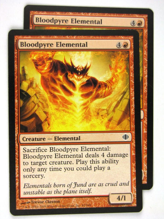 MTG Magic: The Gathering Cards: BLOODPYRE ELEMENTAL x2: ALA