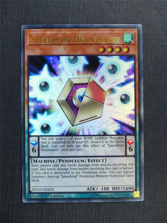 Speedroid Hexasaucer DUOV Ultra Rare - 1st ed - Yugioh Cards #2XL