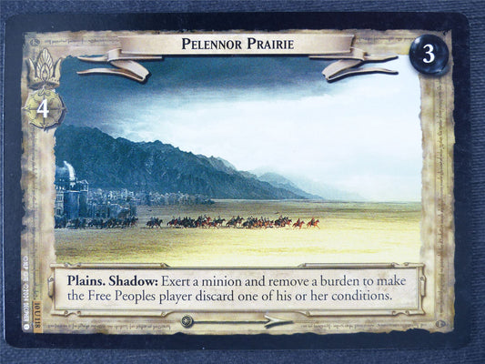 Pelennor Prairie 10 U 118 - played - LotR Cards #IS