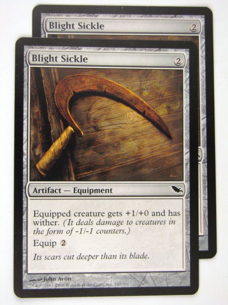 MTG Magic: the Gathering Cards: BLIGHT SICLE x2: SHM