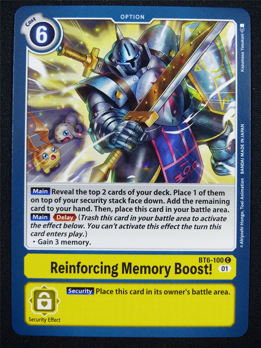 Reinforcing Memory Boost! BT6-100 C - Digimon Card #18D