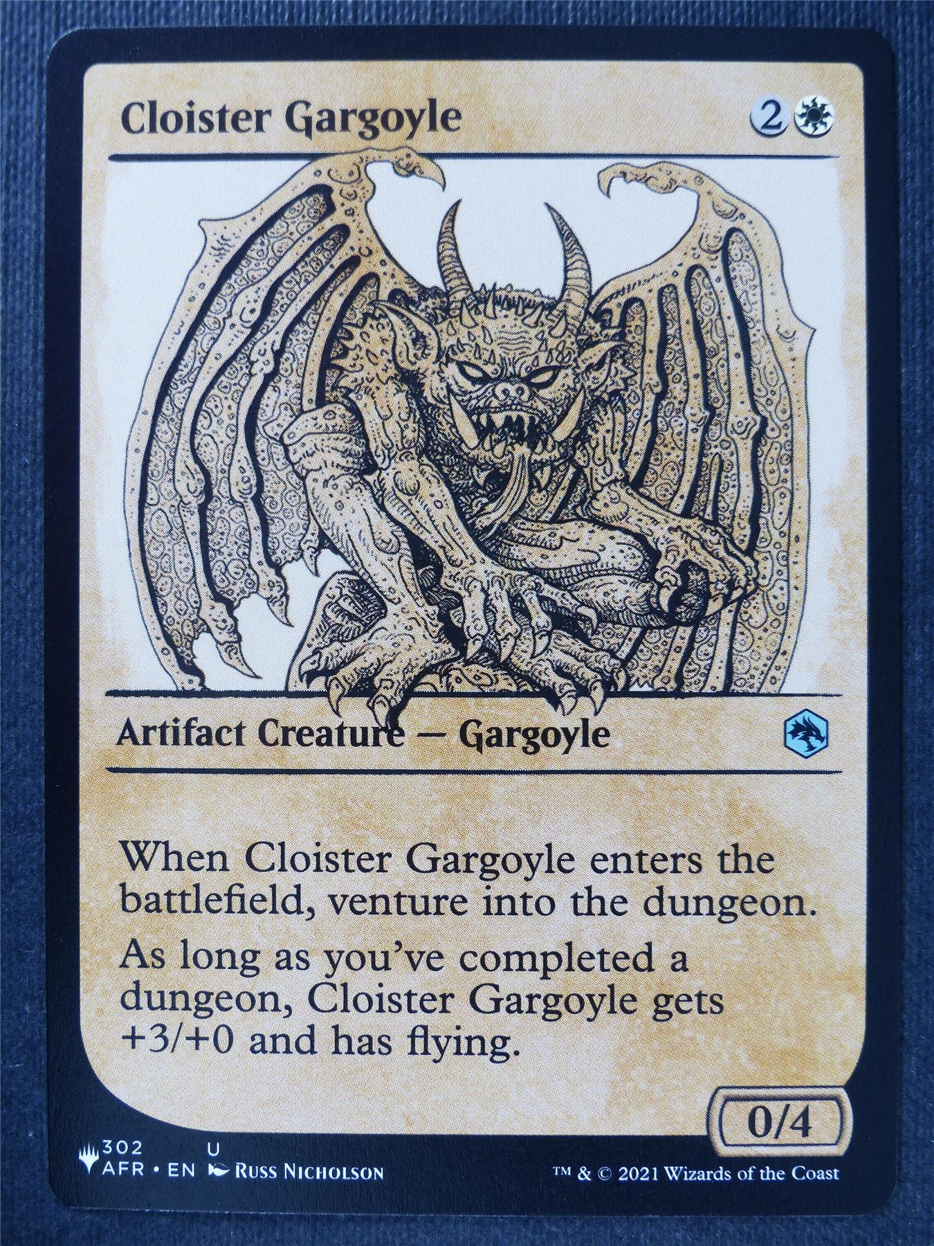 Cloister Gargoyle module art - The List - Mtg Card #2CL