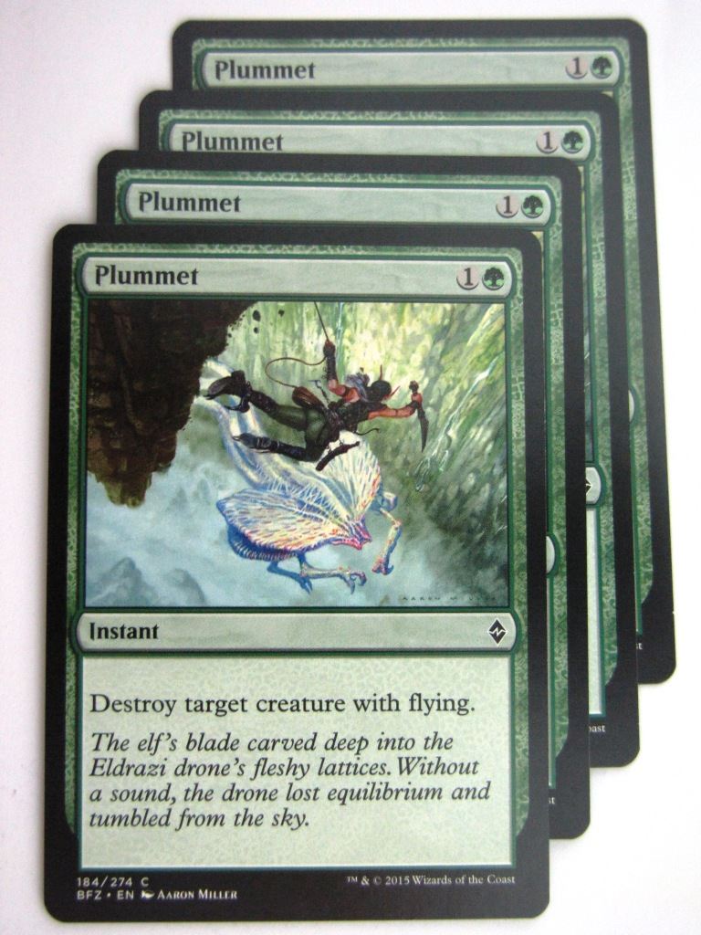 MTG Cards: BATTLE FOR ZENDIKAR: PLUMMET x4 # 37A99